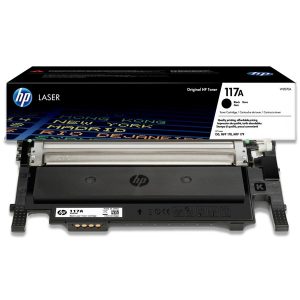 HP 117A Original Toner Cartridge for HP Color Laser 150a, 150nw, MFP 178nw, MFP 178nwg, MFP 179fnw, MFP 179fwg Printers - Black