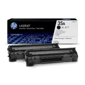 HP 35A 2-pack Original Toner Cartridge for HP LaserJet P1005, P1006 Printer Series - Black
