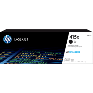 HP 415X Original Toner Cartridge for HP Color LaserJet Enterprise M455dn, MFP M480f, Pro M454dn, Pro M454dw, Pro M454nw, Pro MFP M479dw, Pro MFP M479fdn, Pro MFP M479fdw, Pro MFP M479fnw Printers - Black