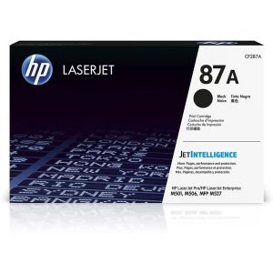HP 87A Original Toner Cartridge for HP LaserJet Enterprise M506dh, M506dn, M506n, M506x, Flow MFP M527c, M527z, M527dn, M527f, M501dn, Pro M501dn, M501n Printers - Black