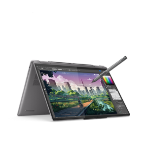 Lenovo Yoga 7 2-in-1 14IML9, Intel Core Ultra 5-125H, 16GB DDR5, 512GB SSD, Integrated Intel Arc Graphics, 14″ WUXGA OLED 400nits Touch, KYB Backlit Arabic English, Lenovo Digital Pen, Fingerprint Reader, Win11 Home, 1Yr – 83DJ000PAX