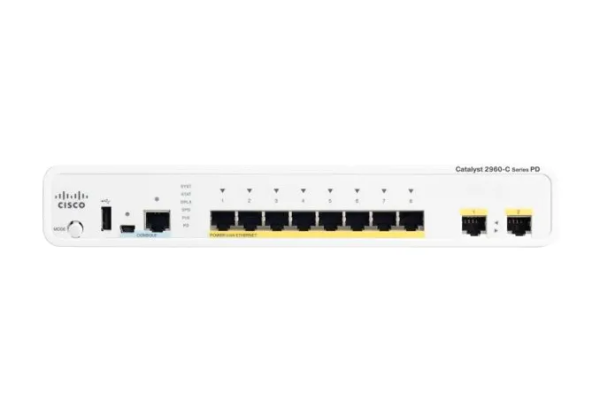 Cisco WS-C2960CPD8PTL-RF Catalyst 2960-C Series 8-Ports PoE Switch | WS-...