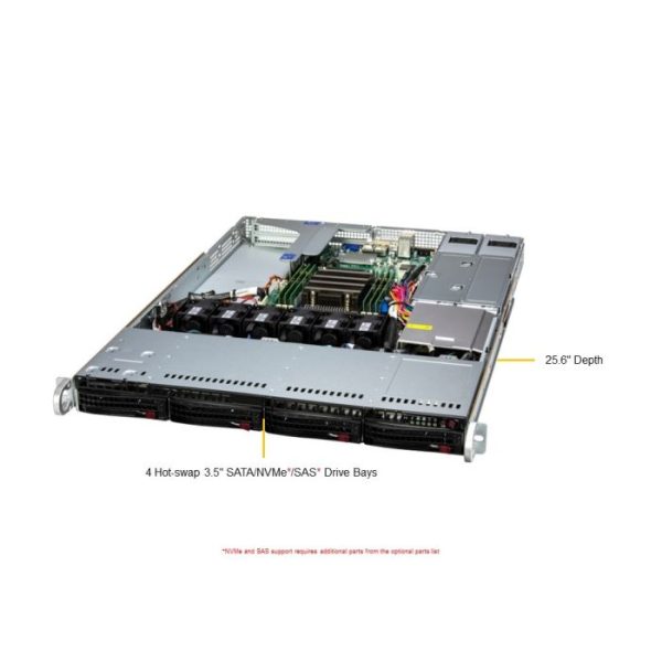 Supermicro 1U WIO A+ Server (AS -1015SV-WTNRT)