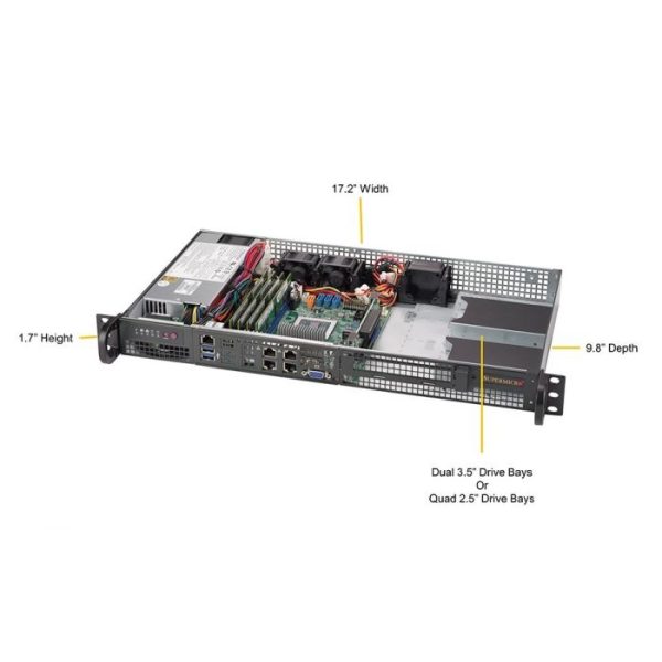 Supermicro 1U IOT/Embedded System (AS -5019D-FTN4)