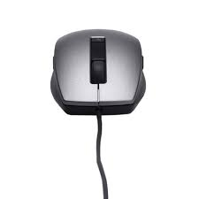 Dell Laser Scroll USB (6 Buttons) Silver and Black Mouse