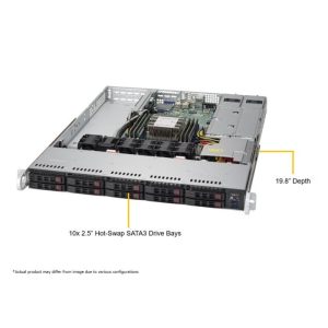 Supermicro 1U WIO SuperServer (SYS-1019P-WTR)