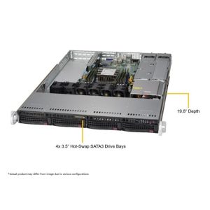 Supermicro 1U WIO SuperServer (SYS-5019P-WTR)